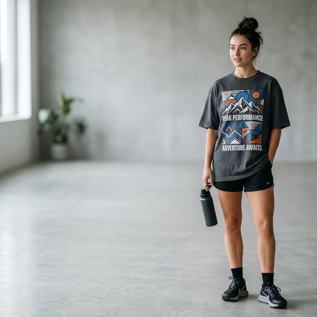 Polos y poleras oversize listas para estampar por docena en taller