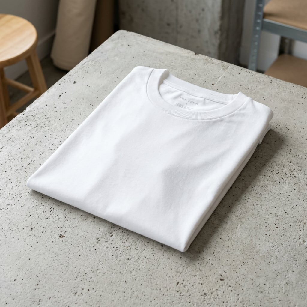 Polo en Blanco Algodón Pima 50/1 Listo para DTF