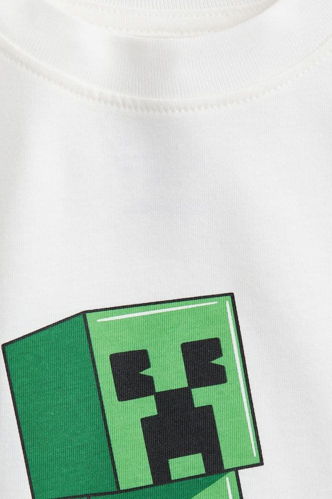 Polo oversize estampado Minecraft - 1
