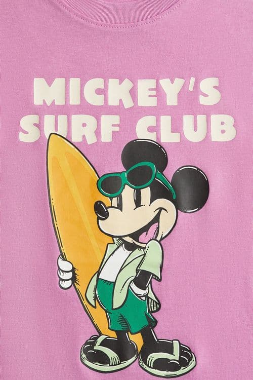 Polo Oversize Estampado Mickey - Hover