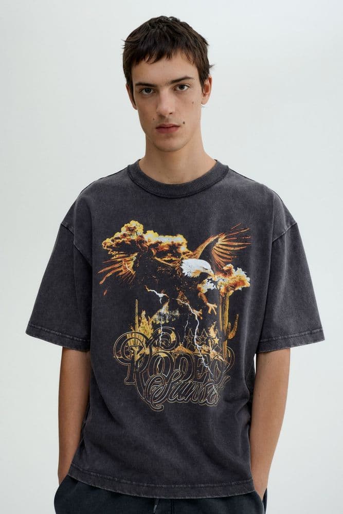 Polo con motivo estampado Loose Fit - 3